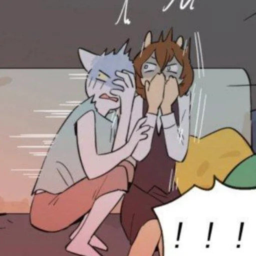 🦴 Стикер «Wolf Butler And His Cat Master» для Telegram