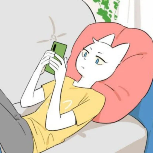 🦴 Стикер «Wolf Butler And His Cat Master» для Telegram