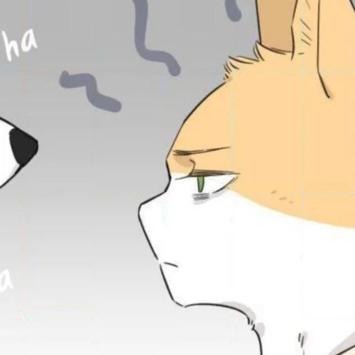 🦴 Стикер «Wolf Butler And His Cat Master» для Telegram