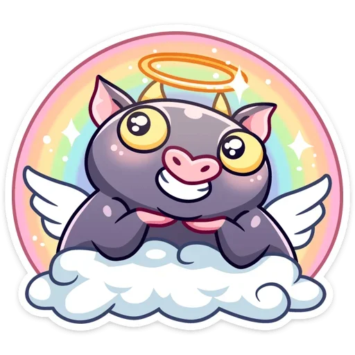 😇 Стикер «Чертёнок Лютик» для Telegram