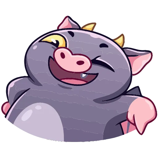 😉 Эмодзи «Чертёнок Лютик» для Telegram