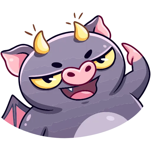 😈 Эмодзи «Чертёнок Лютик» для Telegram
