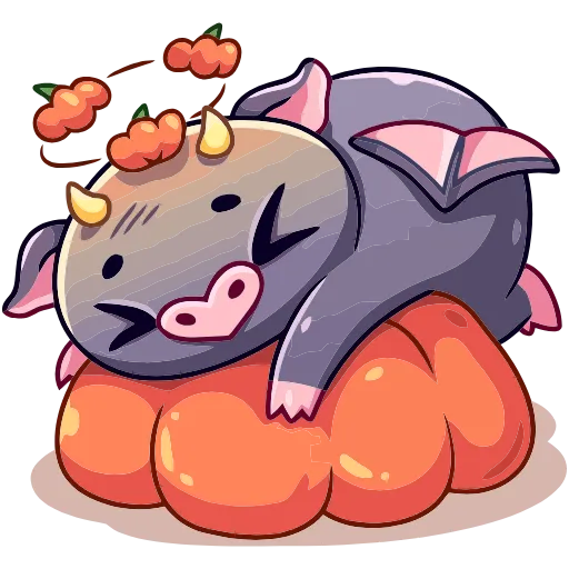 🎃 Эмодзи «Чертёнок Лютик» для Telegram