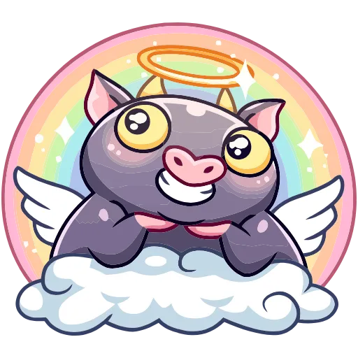 😇 Эмодзи «Чертёнок Лютик» для Telegram