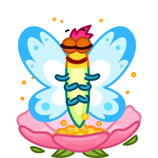 🧘‍♀️ Стикер «Glow Bug» для Telegram