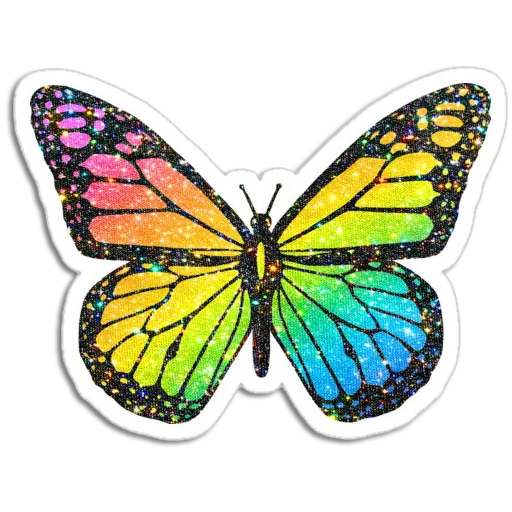 🦋 Стикер «Butterfly ਤਿਤਲੀ» для Telegram