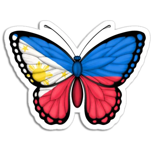 🦋 Стикер «Butterfly ਤਿਤਲੀ» для Telegram