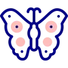 Стикер 56 Butterfly Эмоджи Для