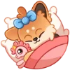 😴 Эмодзи «Кнопа» для Telegram