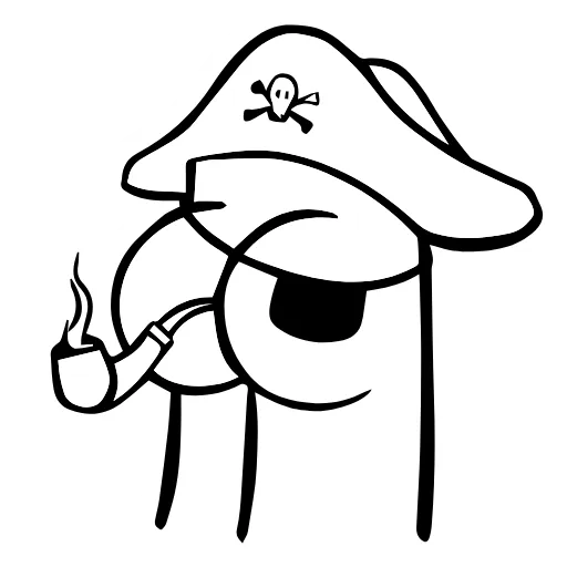 🏴‍☠️ Стикер «Butts» для Telegram
