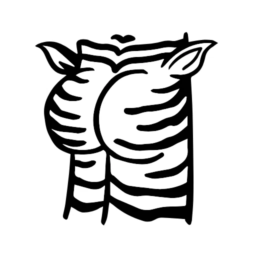 🦓 Стикер «Butts» для Telegram