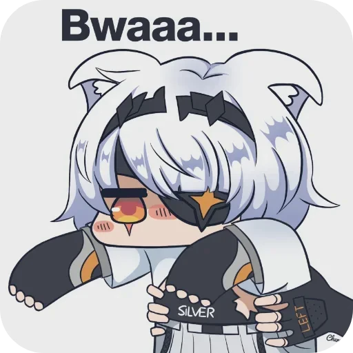 👄 Стикер «bwaaa» для Telegram