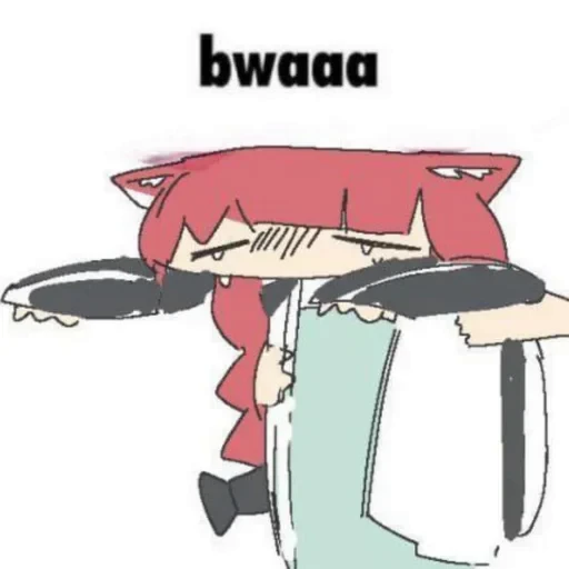 🪑 Стикер «bwaaa» для Telegram