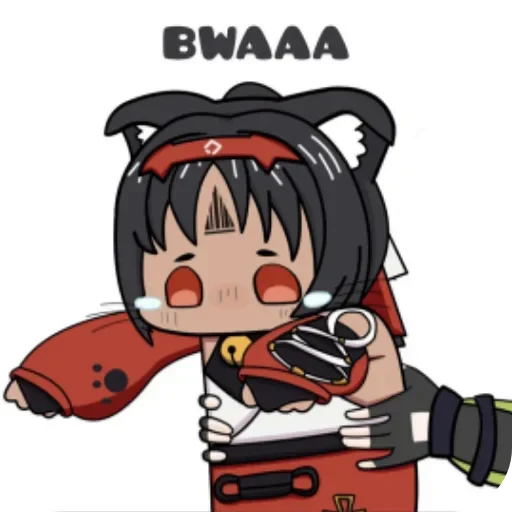 ❤ Стикер «bwaaa» для Telegram