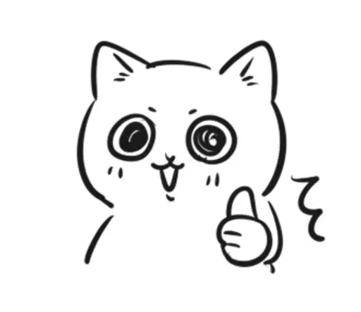 👍 Стикер «чб cat» для Telegram