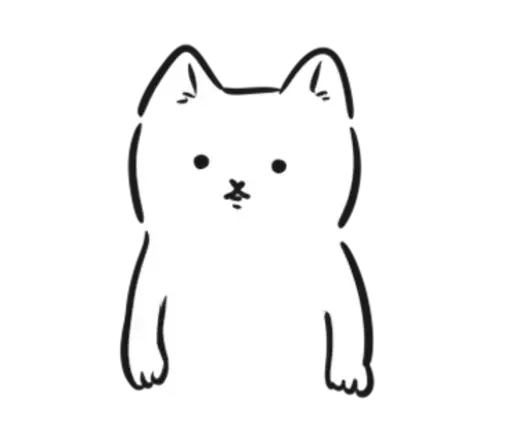 😶 Стикер «чб cat» для Telegram