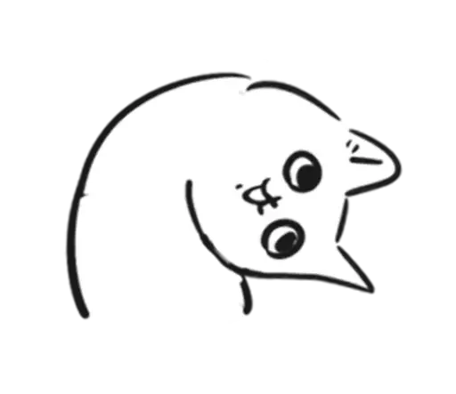 😉 Стикер «чб cat» для Telegram