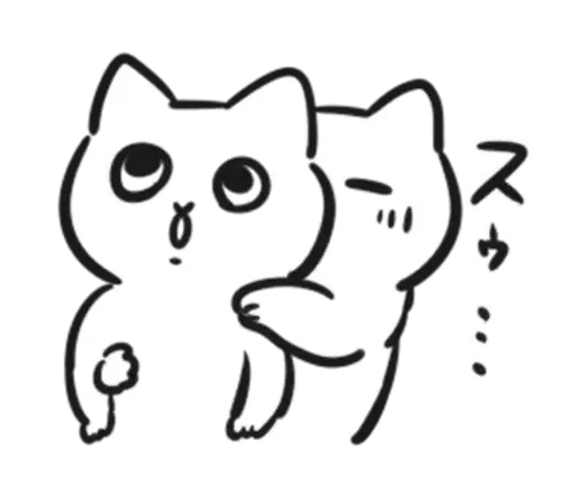 😮 Стикер «чб cat» для Telegram