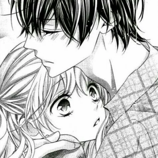 🖤 Стикер «B/W Manga love ~» для Telegram