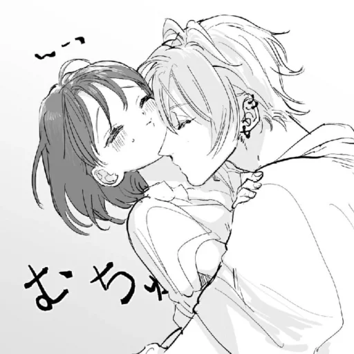 🩹 Стикер «b/w romance manga» для Telegram