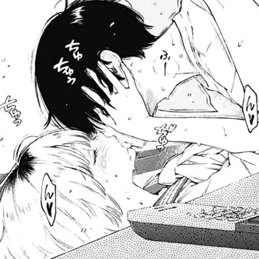 🩹 Стикер «b/w romance manga» для Telegram