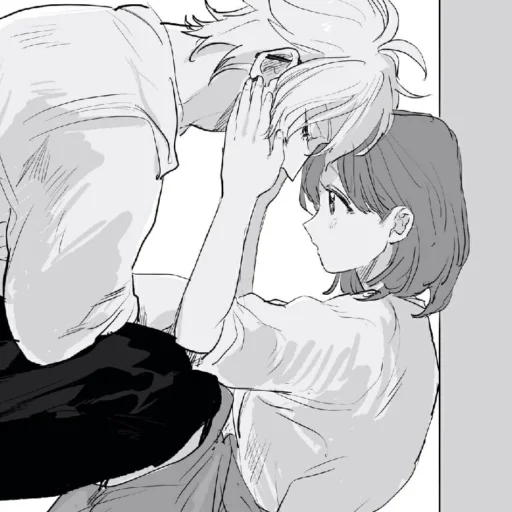 🩹 Стикер «b/w romance manga» для Telegram