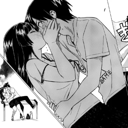 🩹 Стикер «b/w romance manga» для Telegram