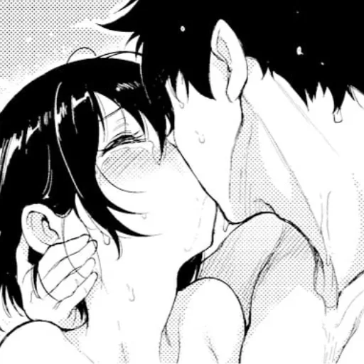🩹 Стикер «b/w romance manga» для Telegram
