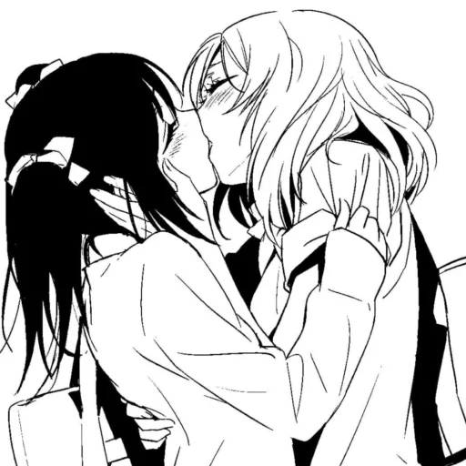 🩹 Стикер «b/w romance manga» для Telegram