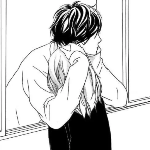 🩹 Стикер «b/w romance manga» для Telegram