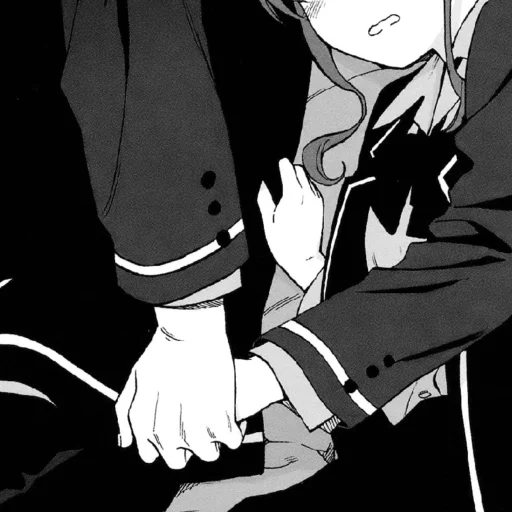 🩹 Стикер «b/w romance manga» для Telegram