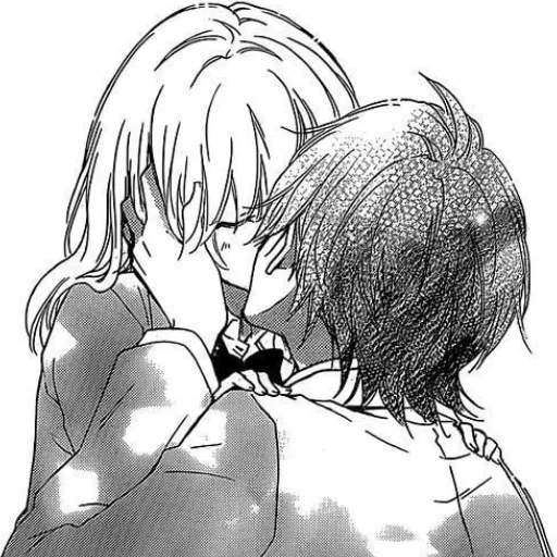 🩹 Стикер «b/w romance manga» для Telegram