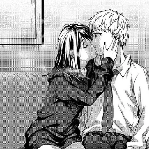 🩹 Стикер «b/w romance manga» для Telegram