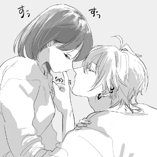 🩹 Стикер «b/w romance manga» для Telegram