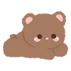 🐻 Эмодзи «Буквы коричневые, и значки» для Telegram