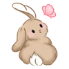 🐰 Эмодзи «Буквы коричневые, и значки» для Telegram