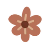🌸 Эмодзи «Буквы коричневые, и значки» для Telegram