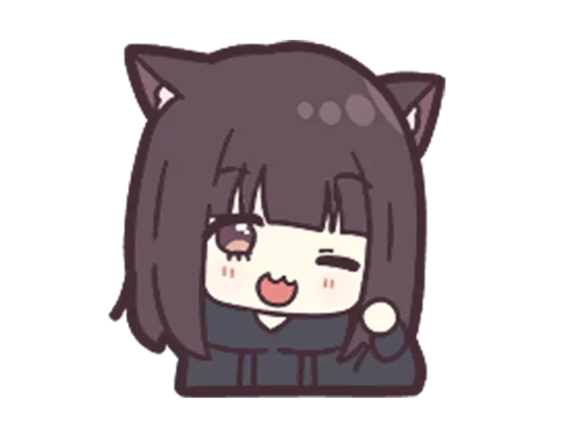 😄 Стикер «Jessica Cute Anime» для Telegram