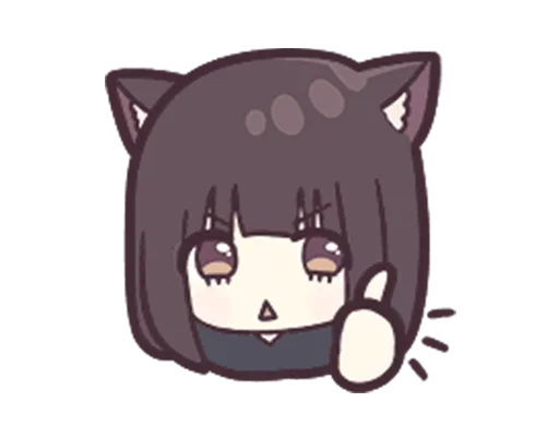 👍 Стикер «Jessica Cute Anime» для Telegram