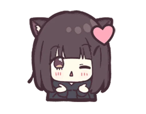 😘 Стикер «Jessica Cute Anime» для Telegram