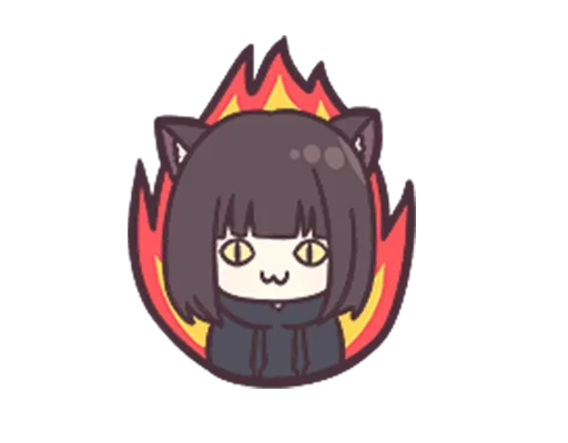 😈 Стикер «Jessica Cute Anime» для Telegram