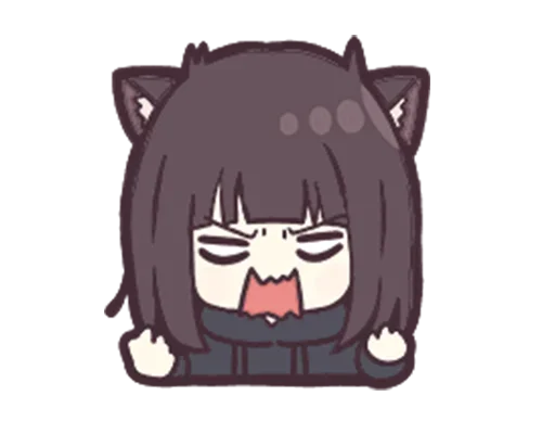😡 Стикер «Jessica Cute Anime» для Telegram