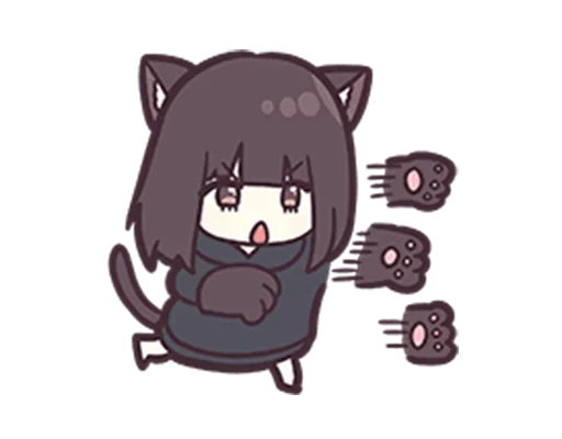 👊 Стикер «Jessica Cute Anime» для Telegram