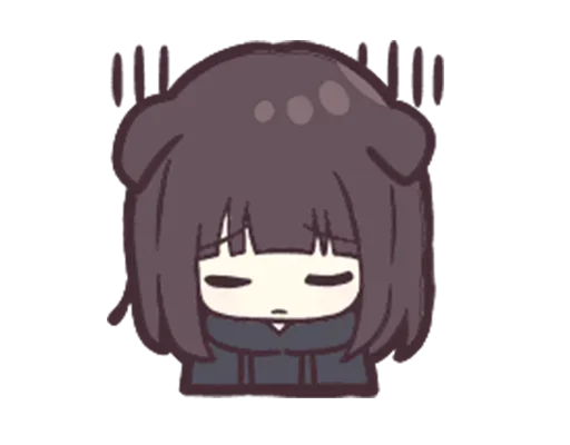 😞 Стикер «Jessica Cute Anime» для Telegram