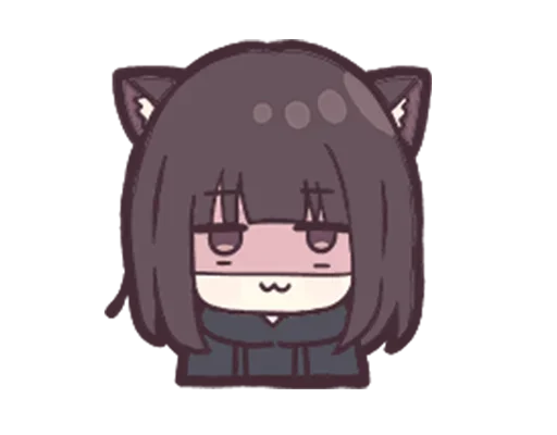 😐 Стикер «Jessica Cute Anime» для Telegram