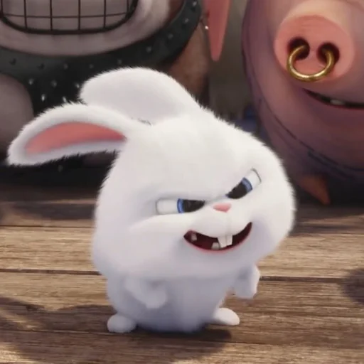 🐰 Стикер «snowball rabbit» для Telegram