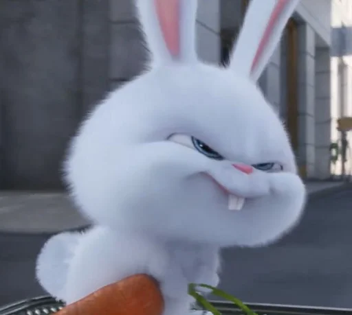 🐰 Стикер «snowball rabbit» для Telegram