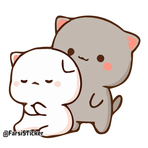 😍 Стикер «Peach and Goma» для Telegram