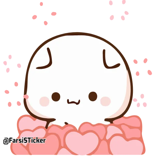 ❤️ Стикер «Peach and Goma» для Telegram
