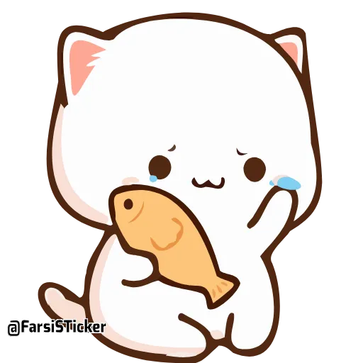 😢 Стикер «Peach and Goma» для Telegram
